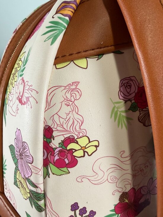 Loungefly Disney Princess Floral Mini Backpack With tags main image 15